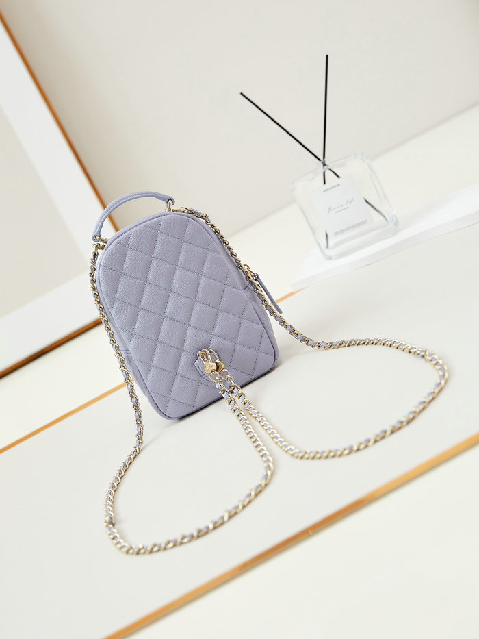 Chanel Grain Calfskin Mini Backpack AP3753 Light Purple