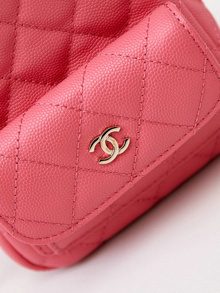 Chanel Grain Calfskin Mini Backpack AP3753 Peach