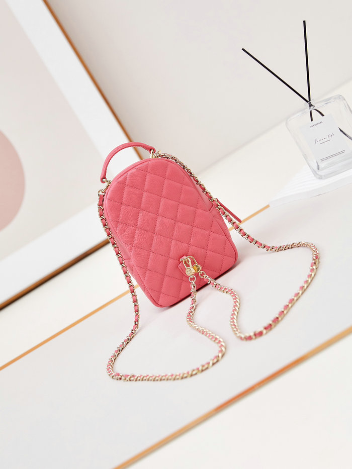 Chanel Grain Calfskin Mini Backpack AP3753 Peach