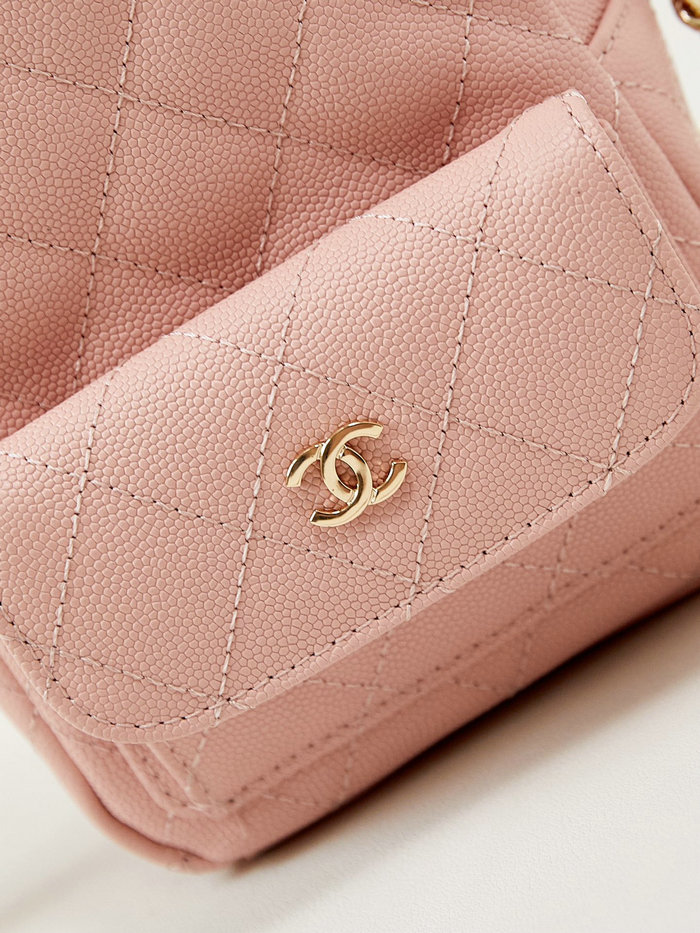 Chanel Grain Calfskin Mini Backpack AP3753 Pink