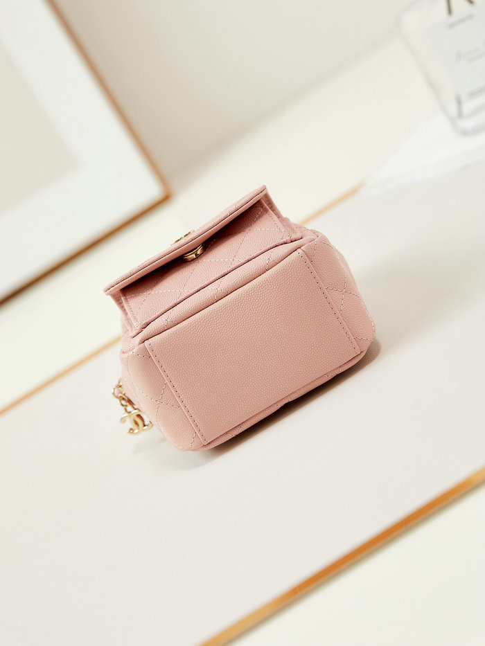 Chanel Grain Calfskin Mini Backpack AP3753 Pink