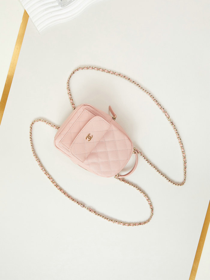 Chanel Grain Calfskin Mini Backpack AP3753 Pink