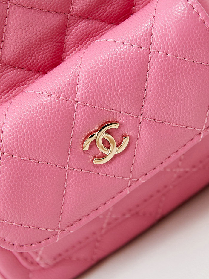 Chanel Grain Calfskin Mini Backpack AP3753 Rose