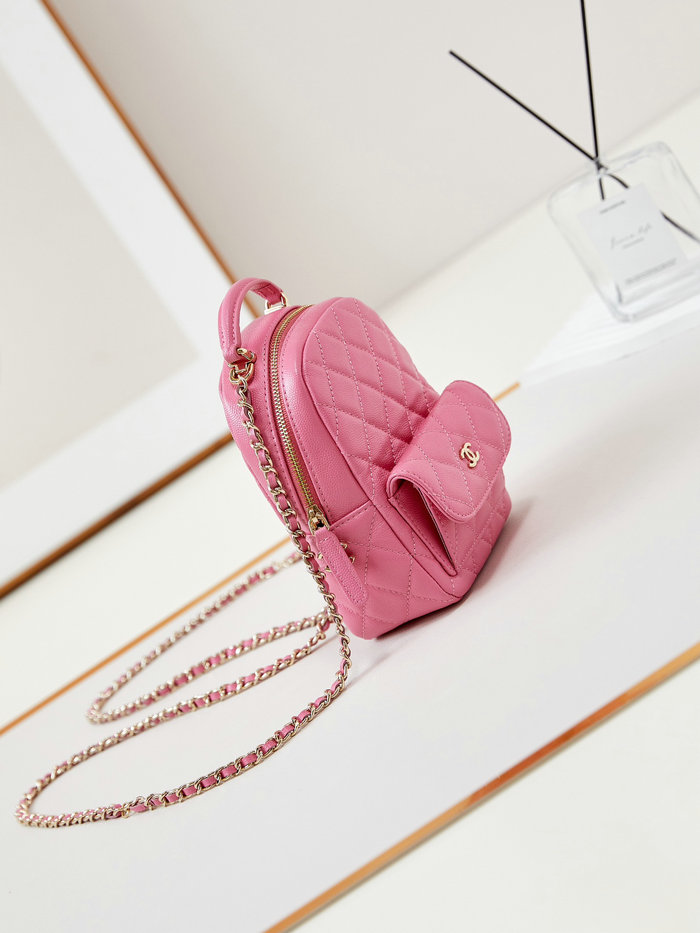 Chanel Grain Calfskin Mini Backpack AP3753 Rose