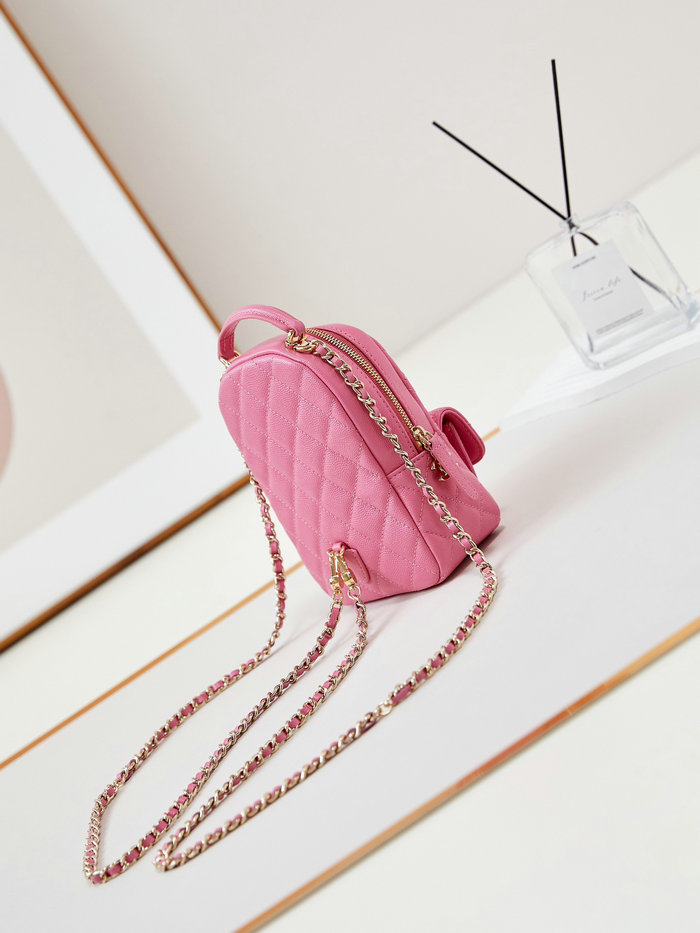 Chanel Grain Calfskin Mini Backpack AP3753 Rose