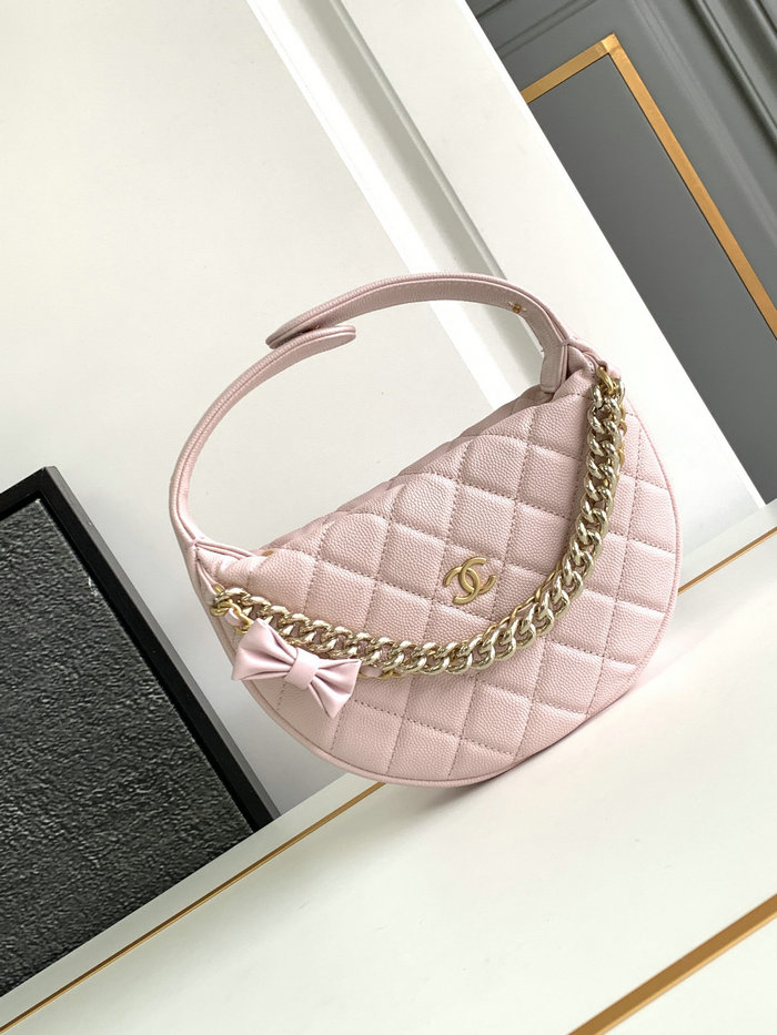 Chanel Grained Calfskin Pouch Pink AP3943