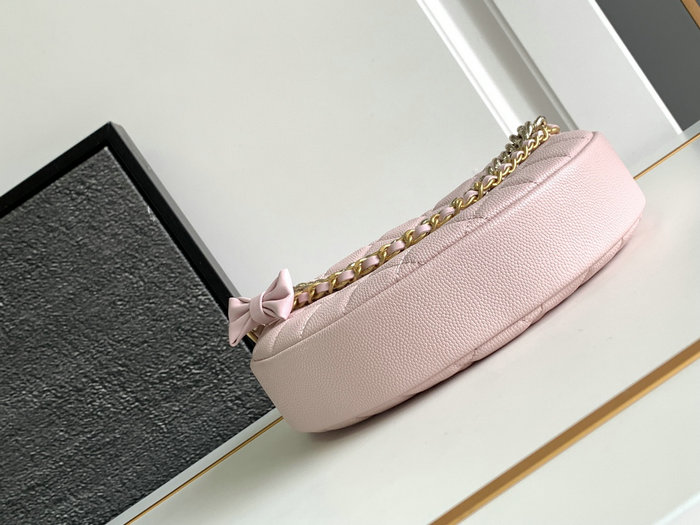 Chanel Grained Calfskin Pouch Pink AP3943