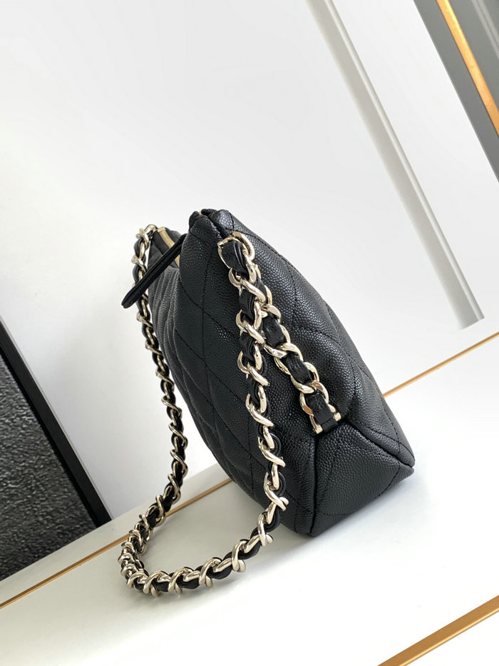 Chanel Hobo Handbag Black AS4293