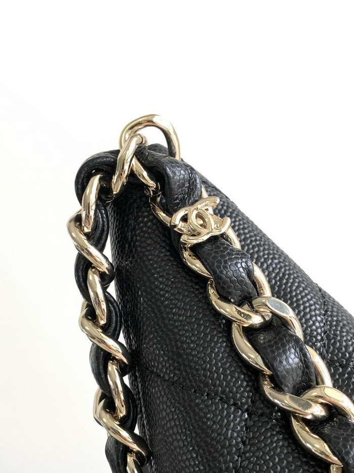 Chanel Hobo Handbag Black AS4293