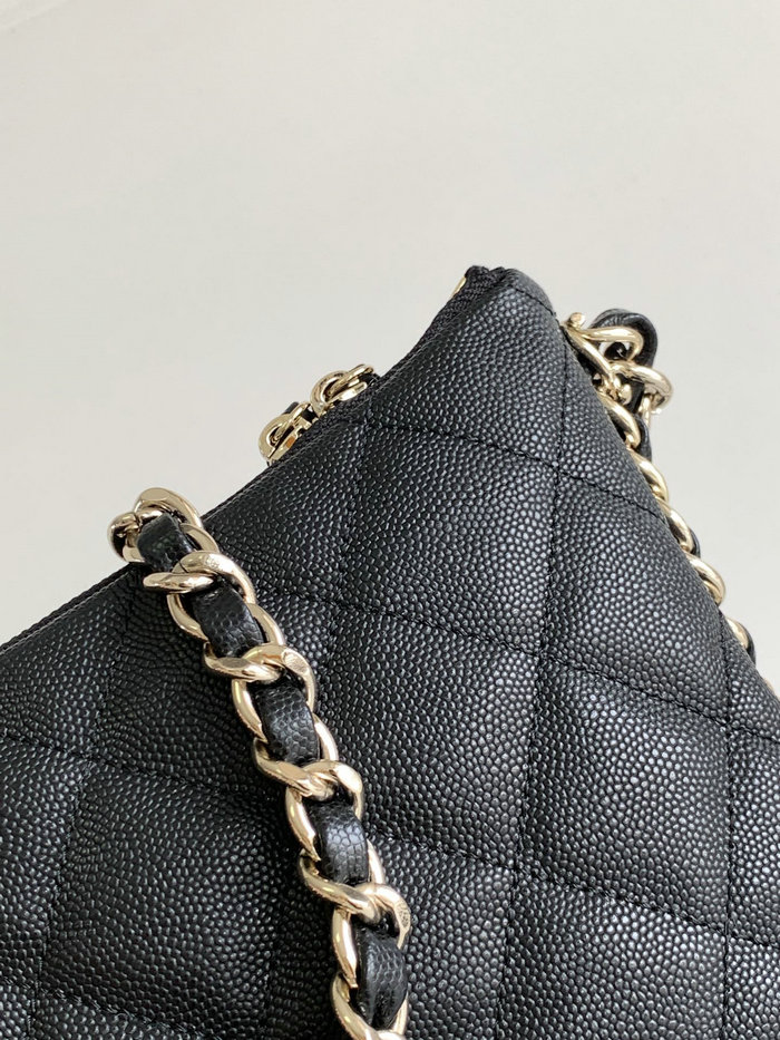 Chanel Hobo Handbag Black AS4293