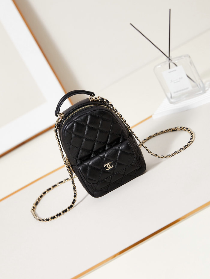 Chanel Lambskin Mini Backpack AP3753 Black