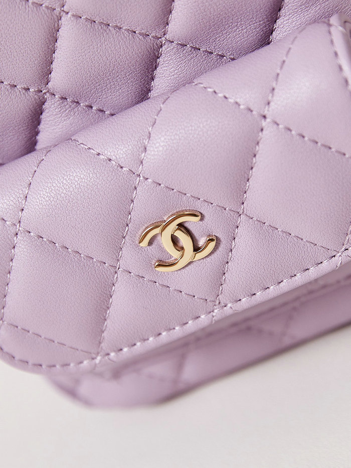 Chanel Lambskin Mini Backpack AP3753 Purple