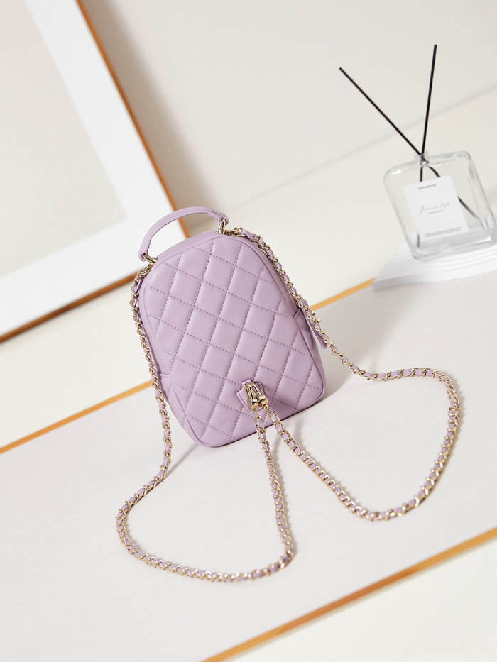 Chanel Lambskin Mini Backpack AP3753 Purple