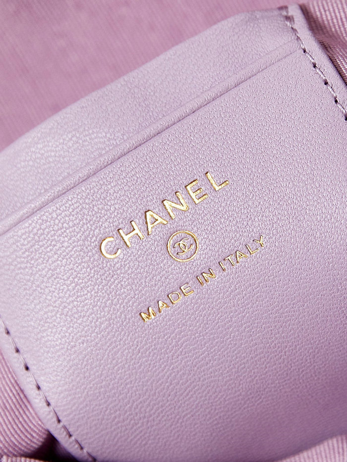 Chanel Lambskin Mini Backpack AP3753 Purple