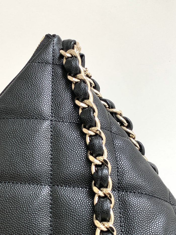 Chanel Large Hobo Handbag Black AS4246