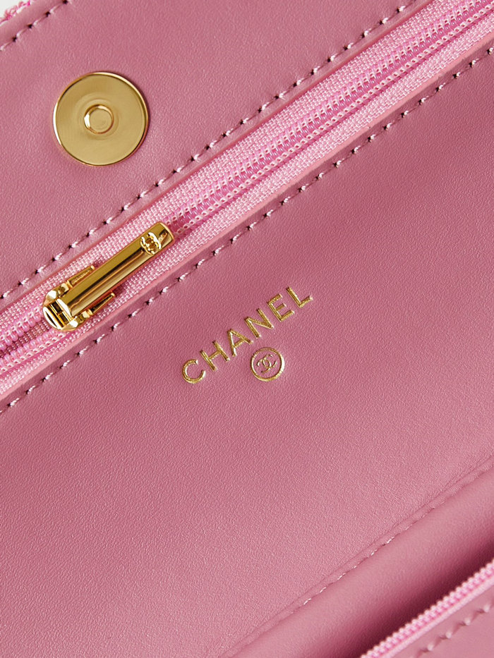 Classic Chanel Wallet On Chain Pink AP0250