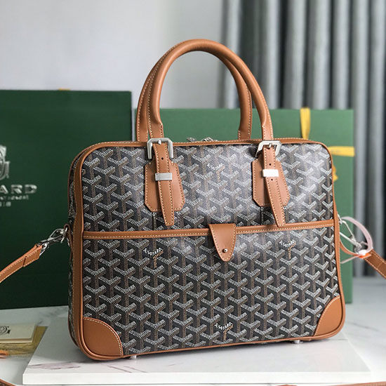 Goyard Ambassade PM Document Case L02889 Brown