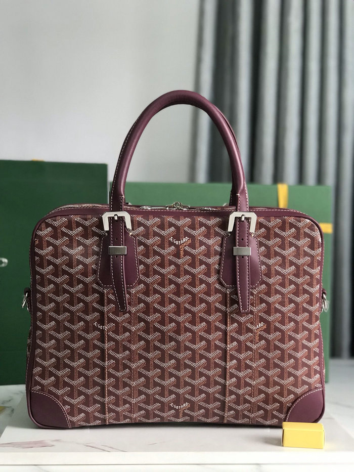 Goyard Ambassade PM Document Case L02889 Burgundy