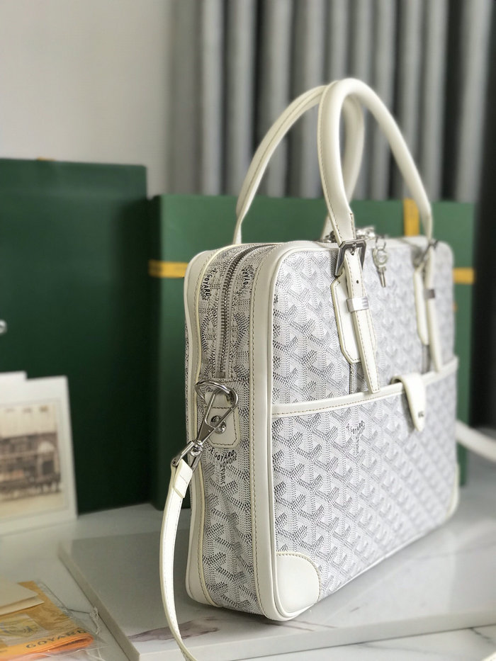 Goyard Ambassade PM Document Case L02889 White