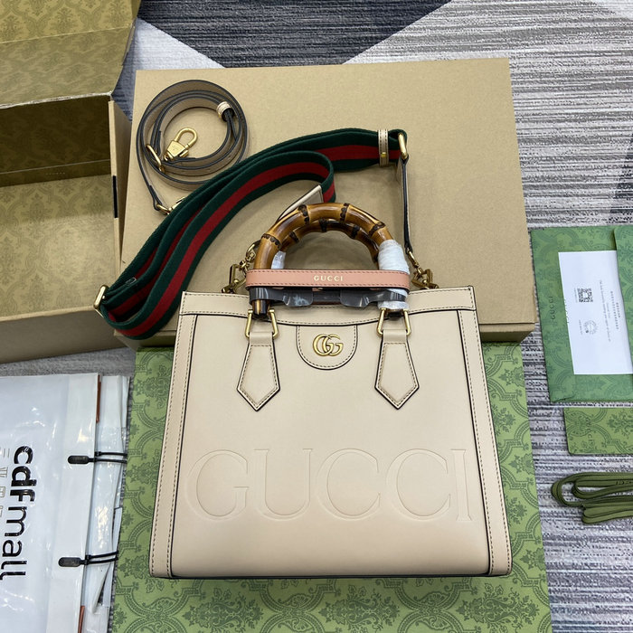 Gucci Diana Small Tote Bag 702721 Beige