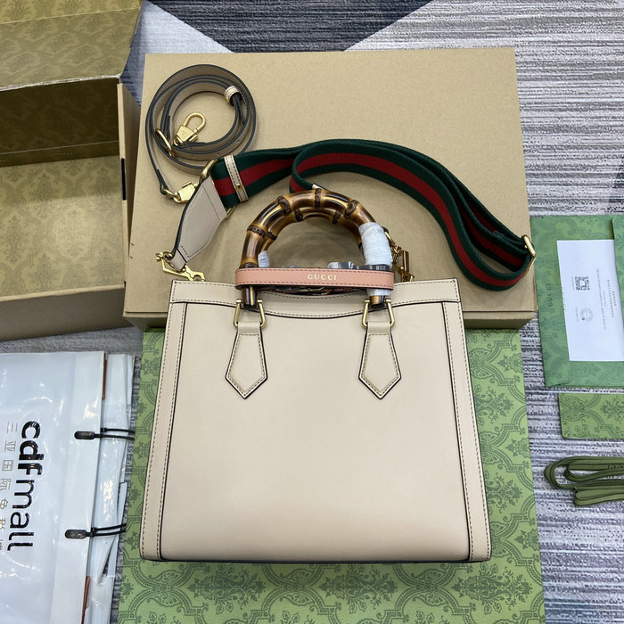 Gucci Diana Small Tote Bag 702721 Beige