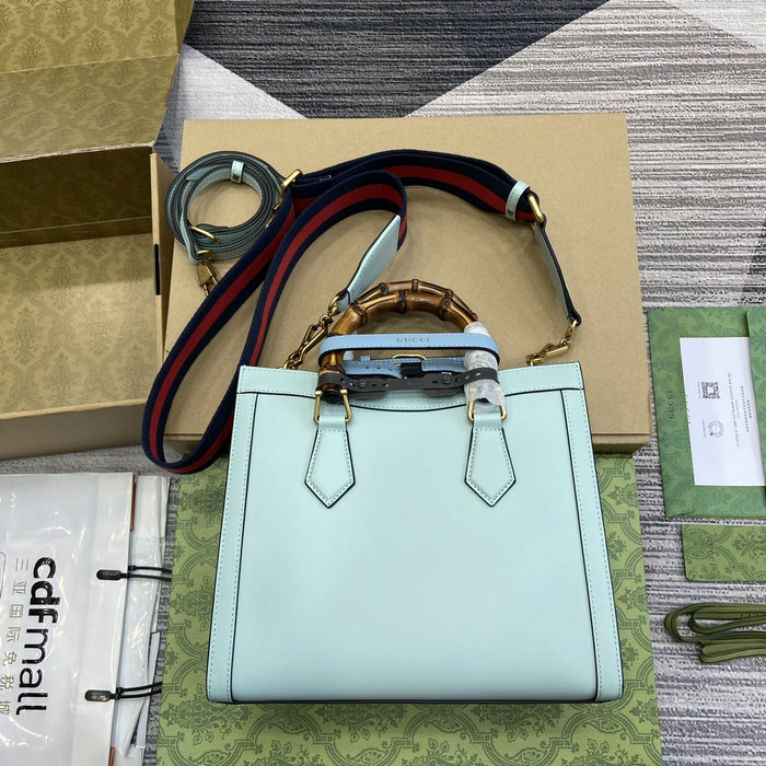 Gucci Diana Small Tote Bag 702721 Blue