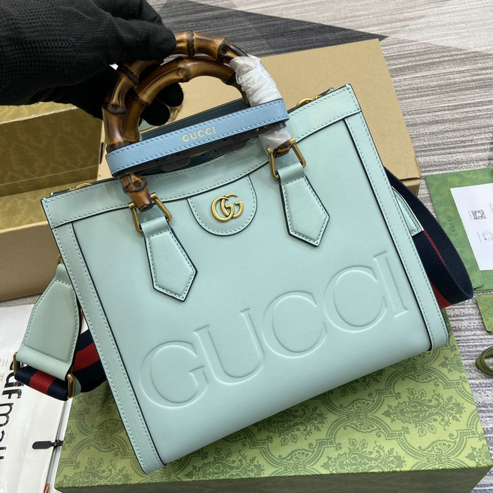 Gucci Diana Small Tote Bag 702721 Blue