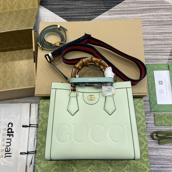 Gucci Diana Small Tote Bag 702721 Green