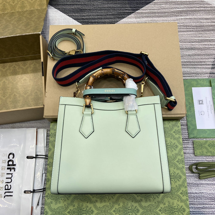 Gucci Diana Small Tote Bag 702721 Green