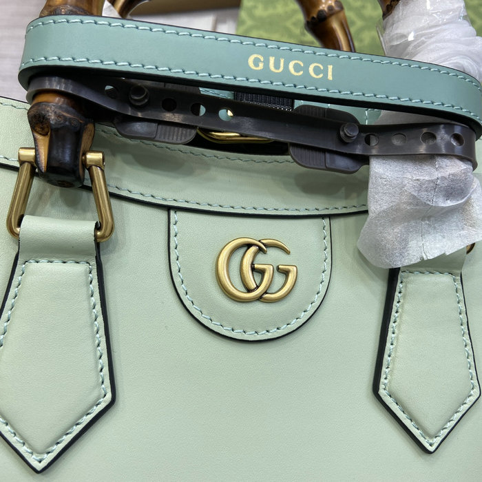 Gucci Diana Small Tote Bag 702721 Green