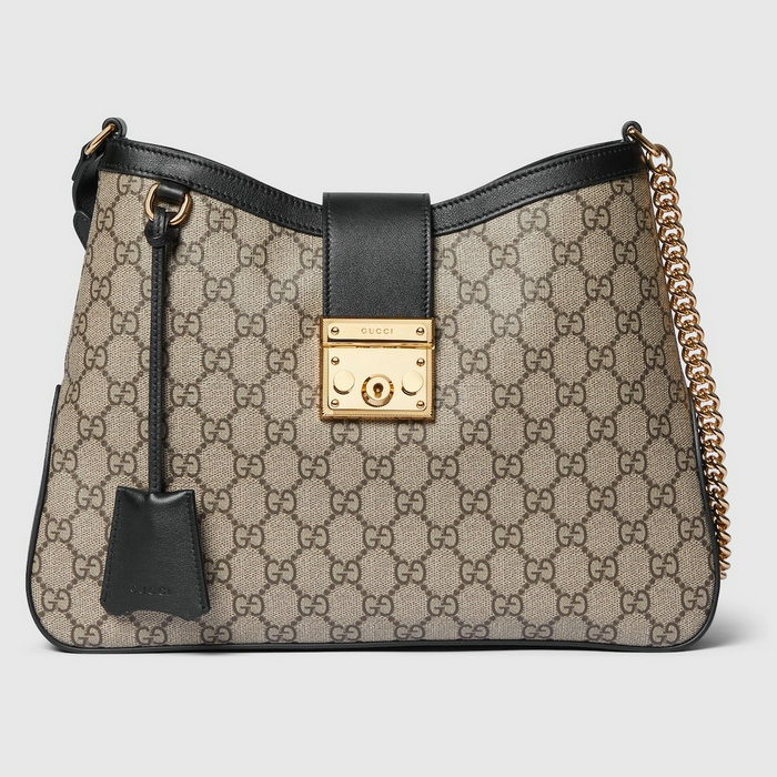 Gucci Padlock GG Medium Shoulder Bag Black 795113