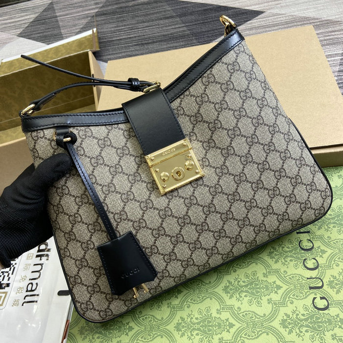 Gucci Padlock GG Medium Shoulder Bag Black 795113