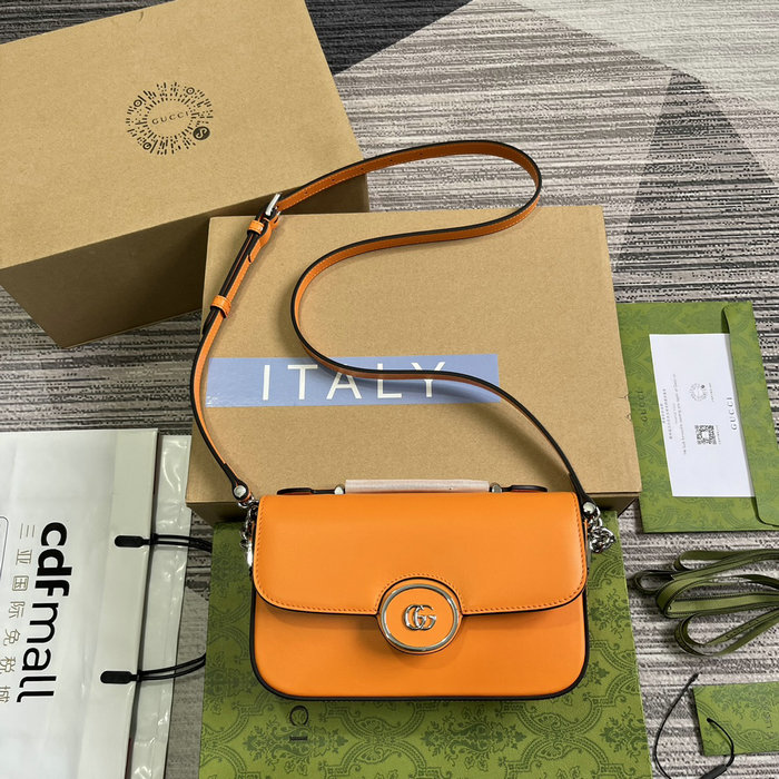 Gucci Petite GG Mini Shoulder Bag 739722 Orange