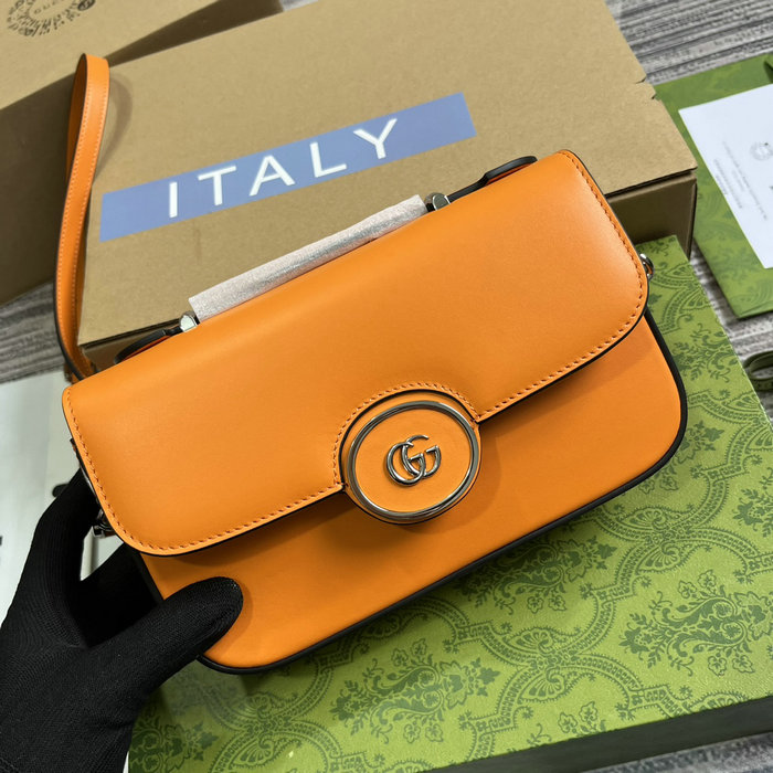 Gucci Petite GG Mini Shoulder Bag 739722 Orange