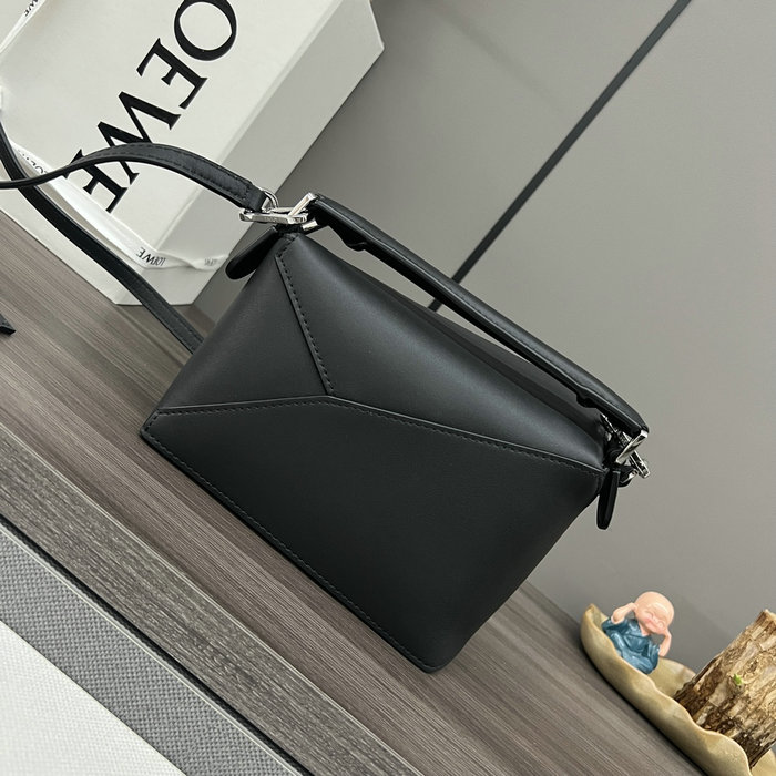 Loewe Classic Calfskin Mini Puzzle Bag L062312 Black