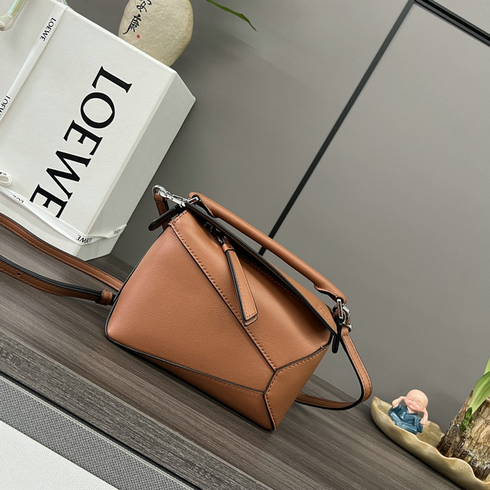 Loewe Classic Calfskin Mini Puzzle Bag L062312 Brown