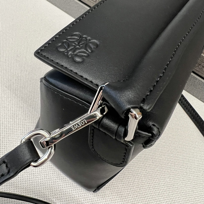 Loewe Satin Calfskin Mini Puzzle Bag Black L062212