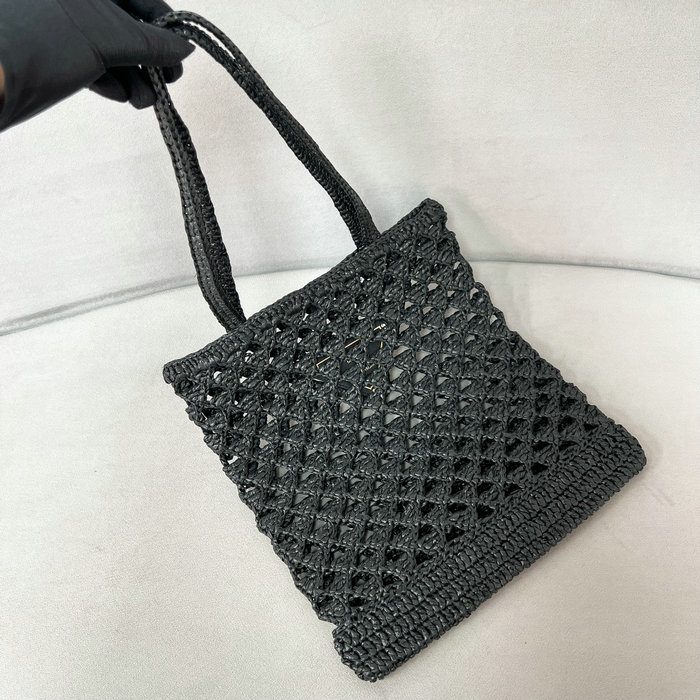 Prada Crochet Tote Bag 1BG493 Black