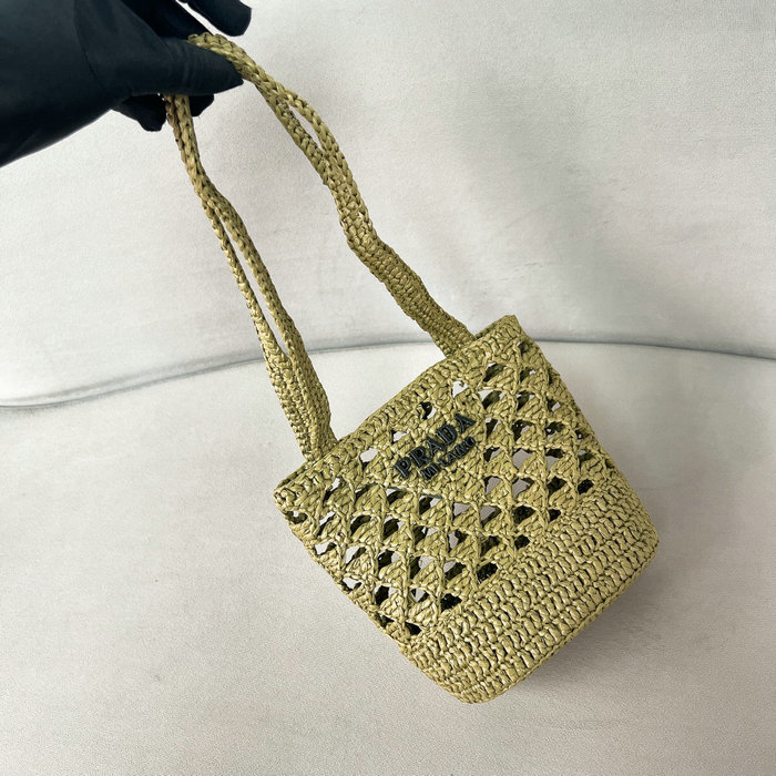 Prada Crochet tote bag 1BG494 Green