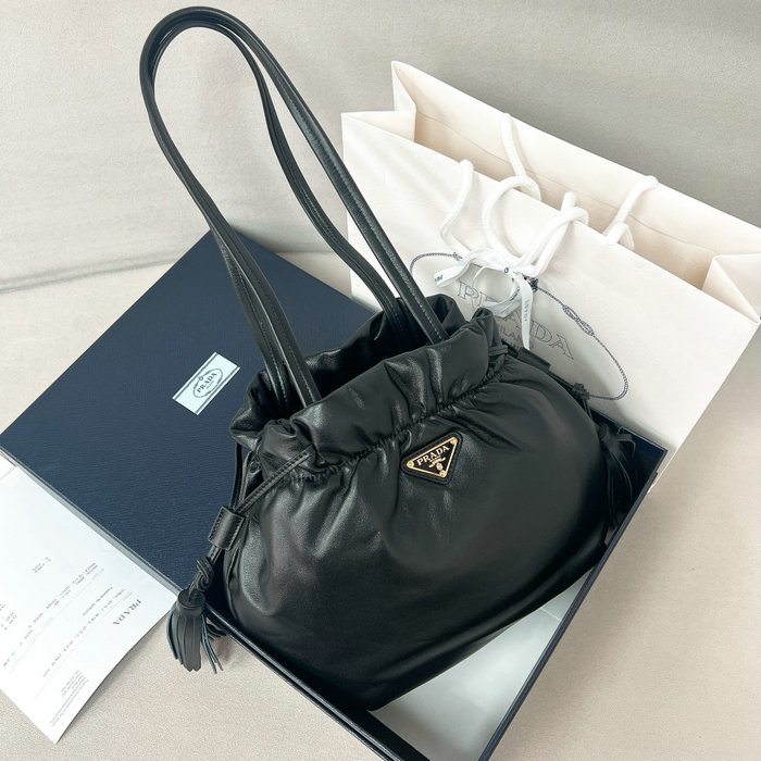 Prada Lambskin Shoulder Bag1BG541 Black