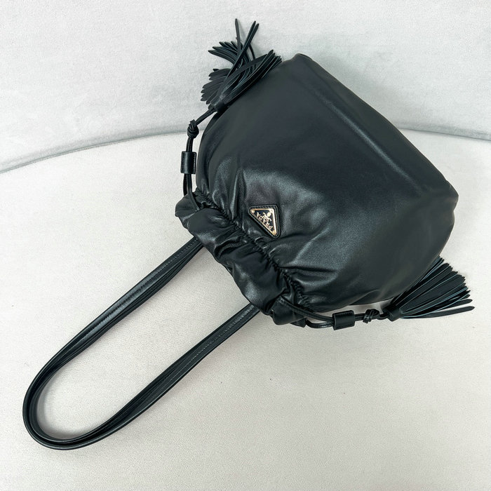 Prada Lambskin Shoulder Bag1BG541 Black