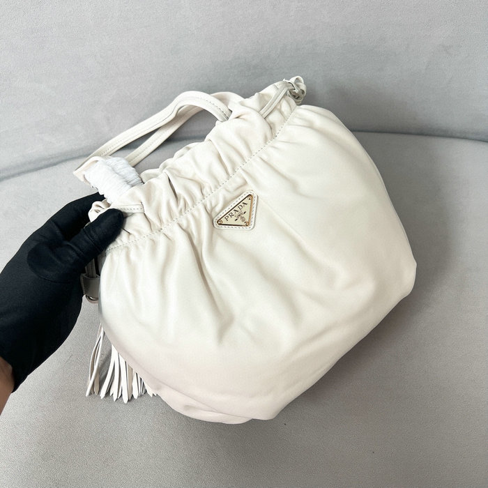 Prada Lambskin Shoulder Bag1BG541 White