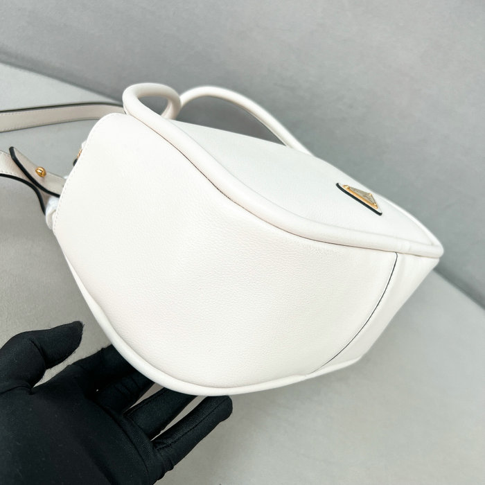 Prada Leather Handbag 1BA451 White