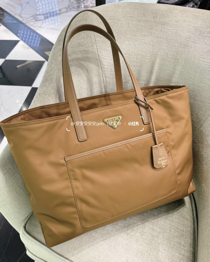 Prada Re-edition 1978 Large Tote Bag Brown 1BG527