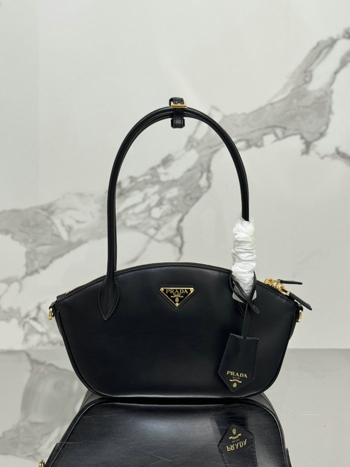 Prada Small Leather Handbag Black 1BA427