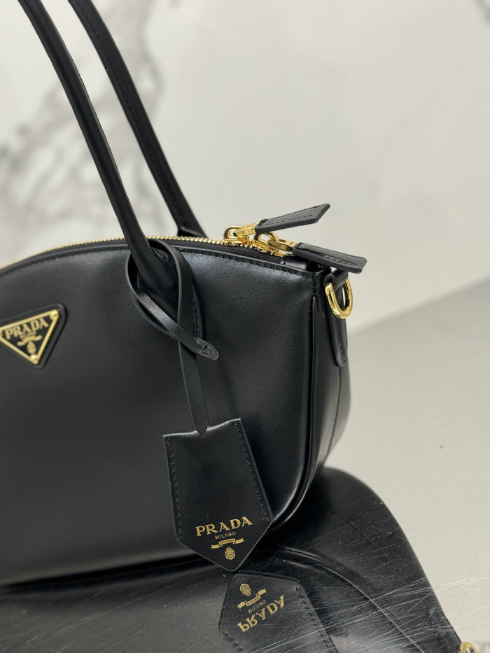 Prada Small Leather Handbag Black 1BA427