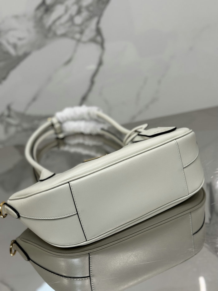 Prada Small Leather Handbag White 1BA427