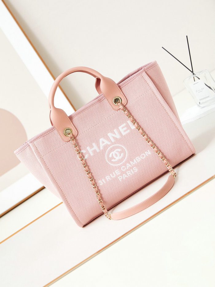 Chanel Deauville Small Shopping Tote Bag AS3257 Pink