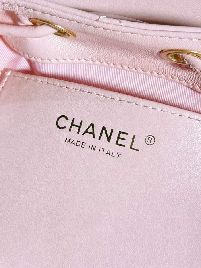 Chanel Lambskin Backpack Pink AS4866