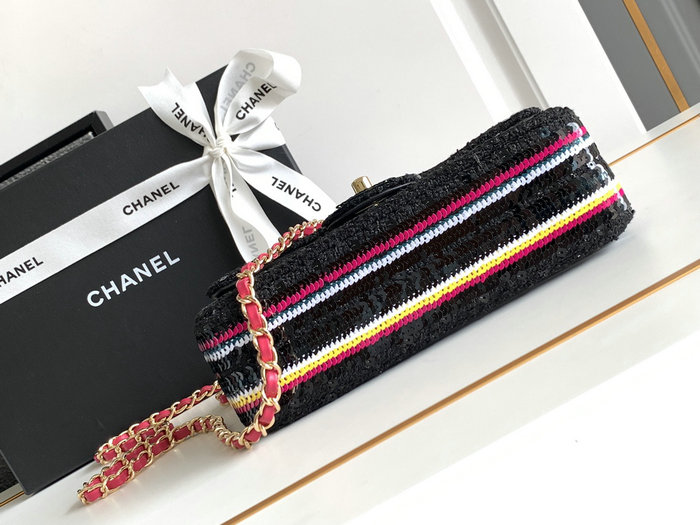 Mini Chanel Classic Handbag Black A69900